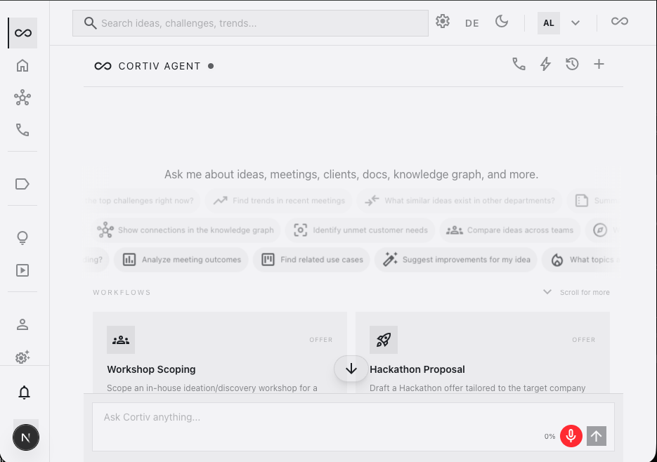 Browser — Cortiv app
